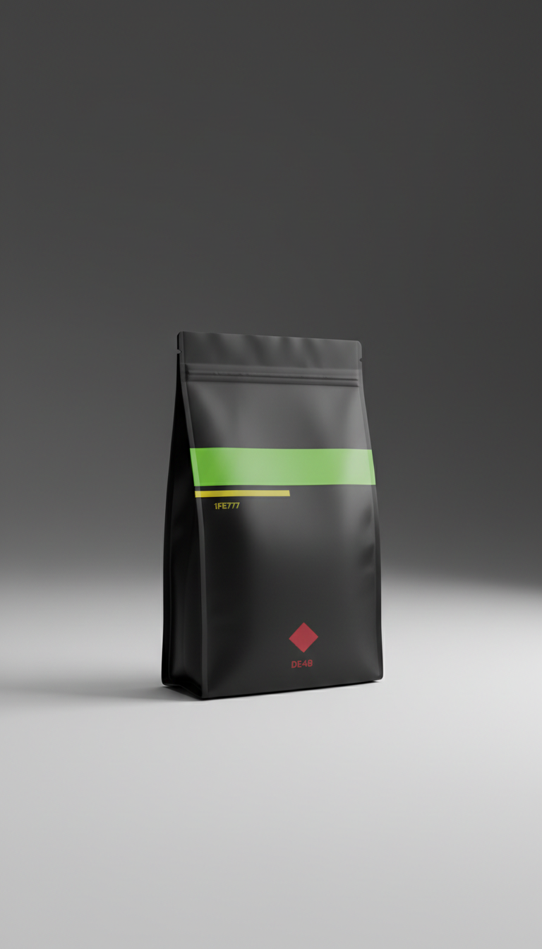 Plant Protein Powder in Matte Black Bag